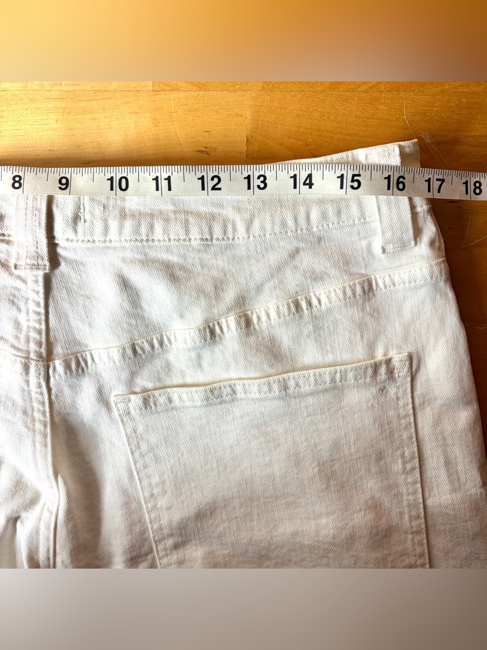 Madewell Jeans Vintage Wide Leg Crop Size 31 White Denim Minimalist Modern Clean - Picture 9 of 11